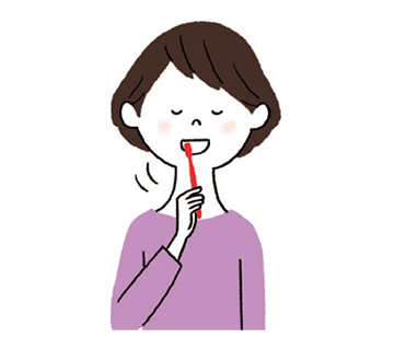 ② 口腔内全体をジェルコートIPで磨きます。